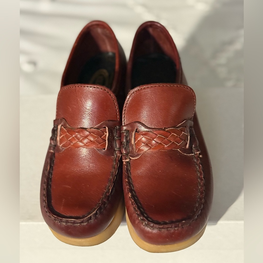 Vintage 70’s Leather Dexter Loafer Platform  Sz 6